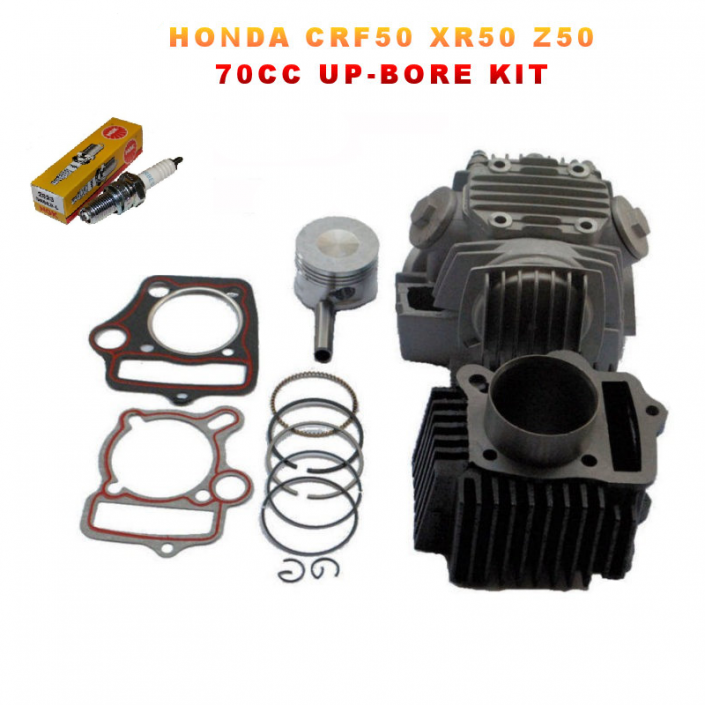 Honda CRF50 XR50 Z50 70cc BigBore Piston Cylinder Head Kit