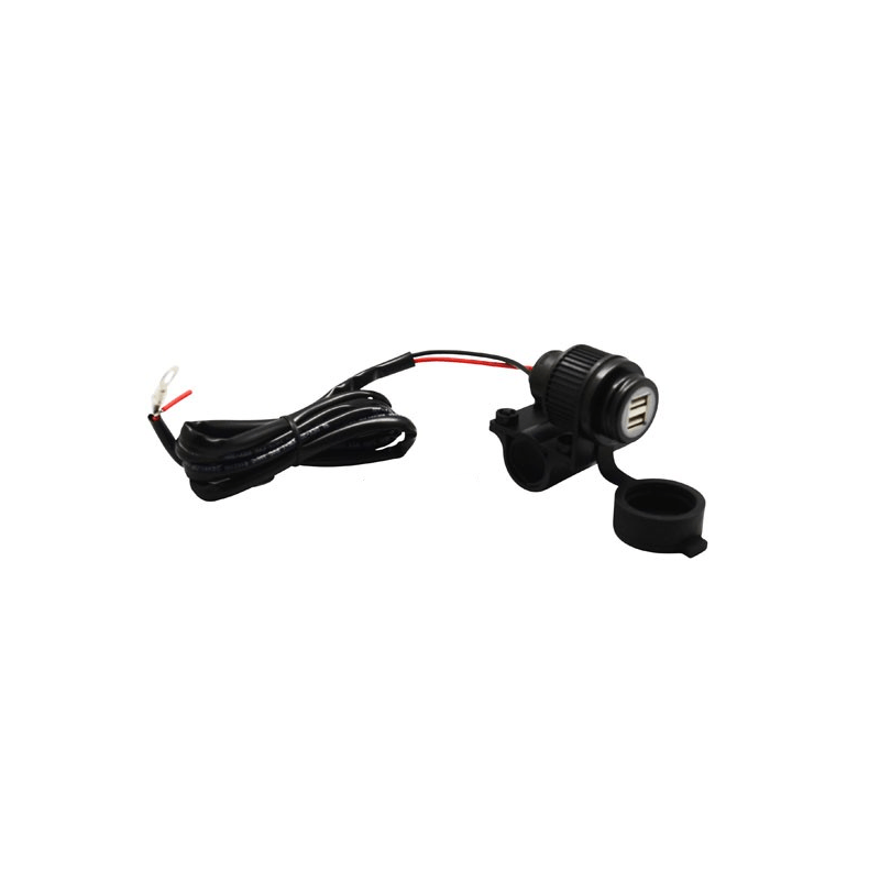 12 Volt Twin USB Motorcycle Power Socket